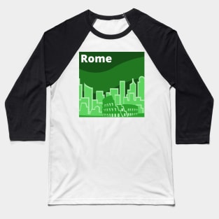 Rome Skyline Baseball T-Shirt